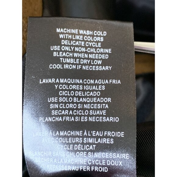 DKNY Mens Camel Overcoat Large RK10394 EUC Wool Blend Winter Lined Brown - Picture 8 of 15